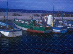 Bateaux pêche quai port St-Gildas île Houat