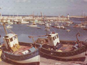 Bateaux pêche sec port